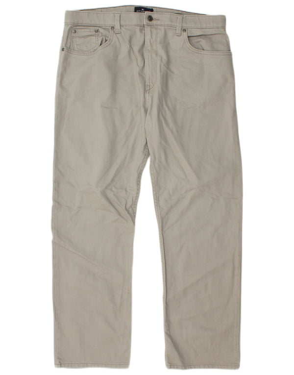 Blugi drepti pentru bărbați Marks & Spencer W36 L29 bumbac gri