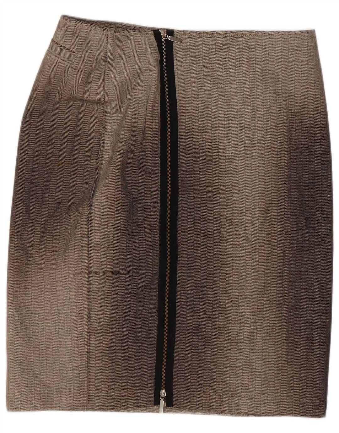 Fusta creion cu model abstract Sportmax pentru femei UK 10 Small W28 Gri