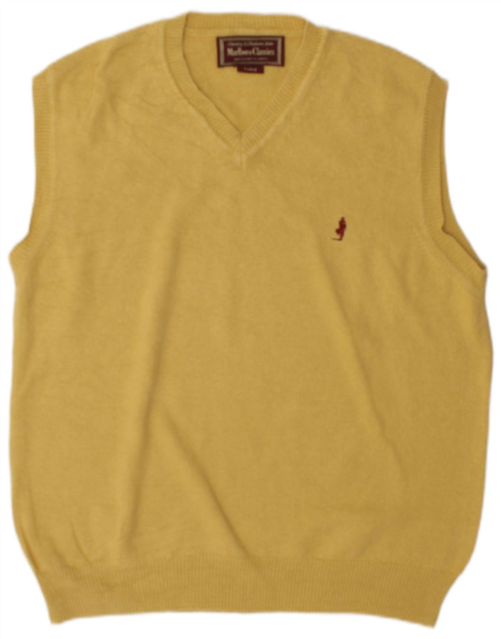 Vestă pentru bărbați Marlboro Classics Tank Top mare, galben din bumbac