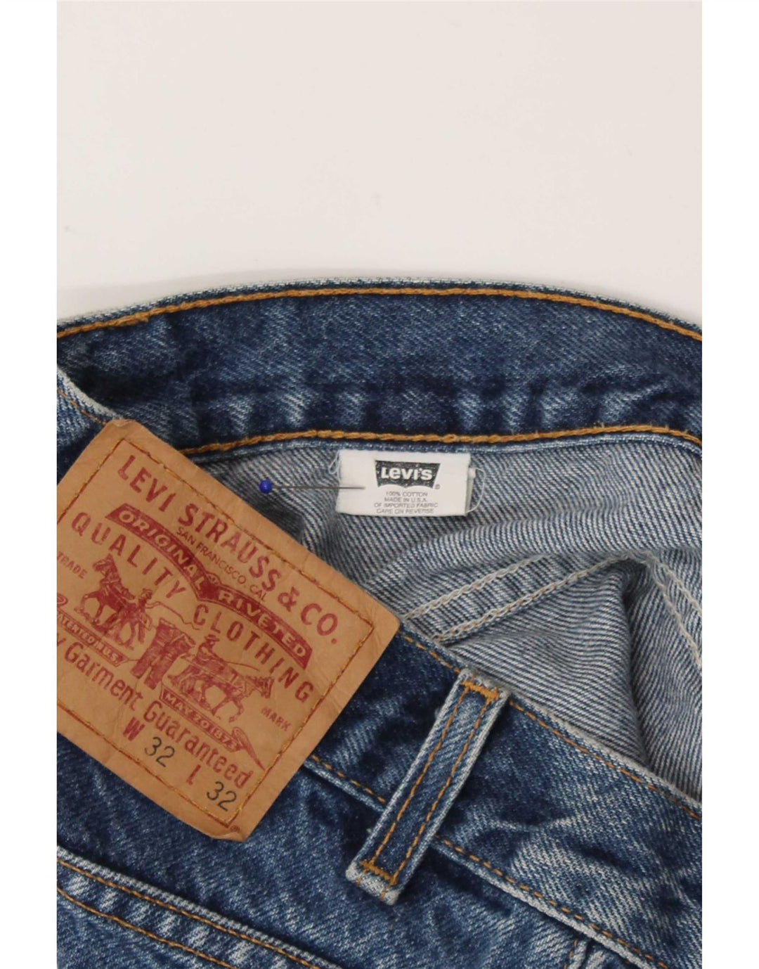 Pantaloni scurți Levi's 517 Denim W32 Large Blue Bumbac