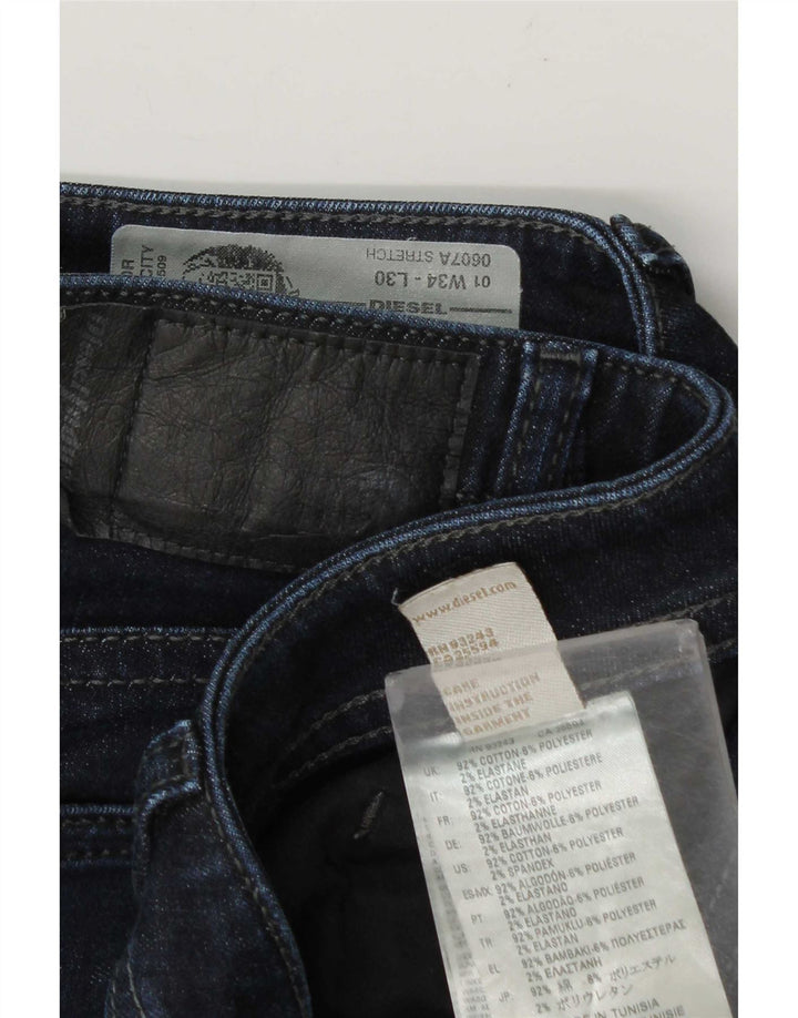 Blugi subțiri pentru bărbați Diesel W34 L30 Bumbac bleumarin