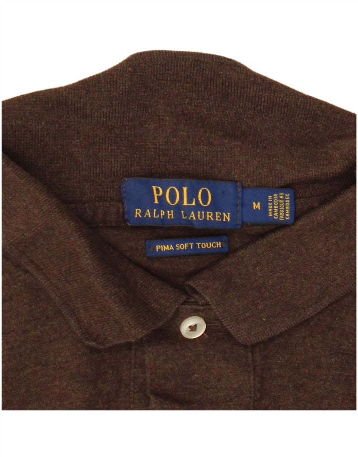Cămașă polo Polo Ralph Lauren pentru bărbați, maro mediu
