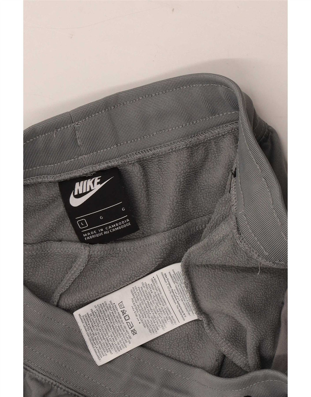 Pantaloni de trening grafic pentru bărbați Nike Joggeri mari, gri, poliester