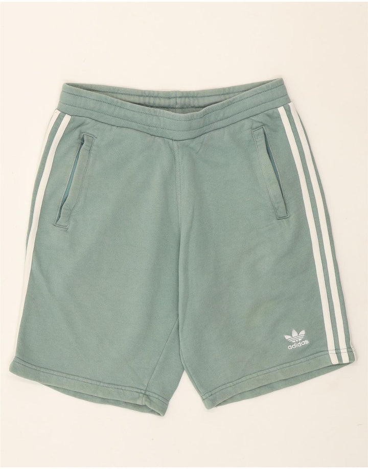 Pantaloni scurți sport pentru bărbați Adidas, bumbac verde mic