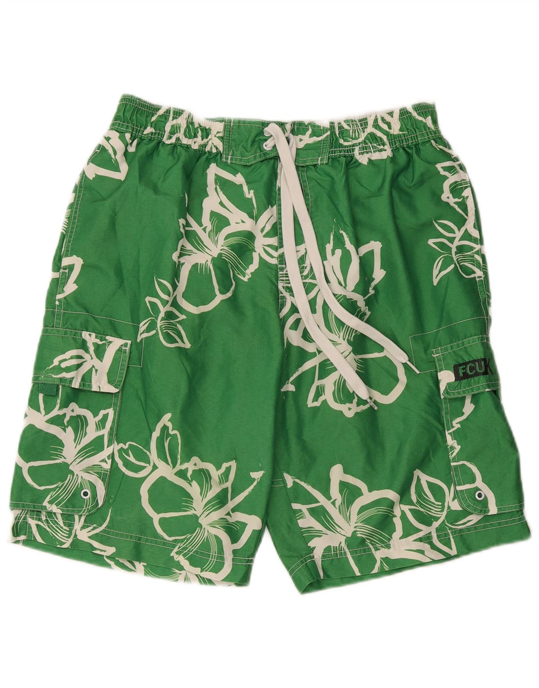 Pantaloni scurți de înot pentru bărbați French Connection Poliester floral verde mediu