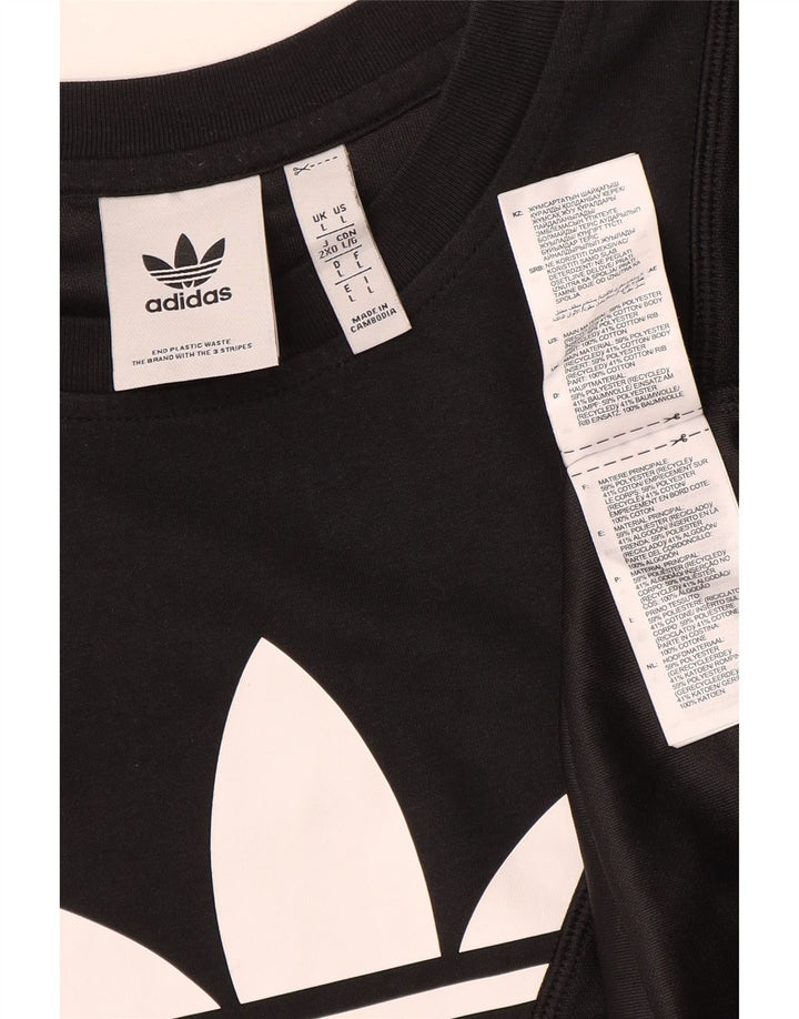 Tricou grafic pentru bărbați Adidas Top mare poliester negru