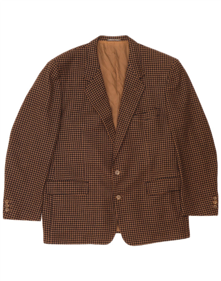 Jachetă pentru bărbați Corneliani cu 2 nasturi IT 56 3XL Brown Houndstooth