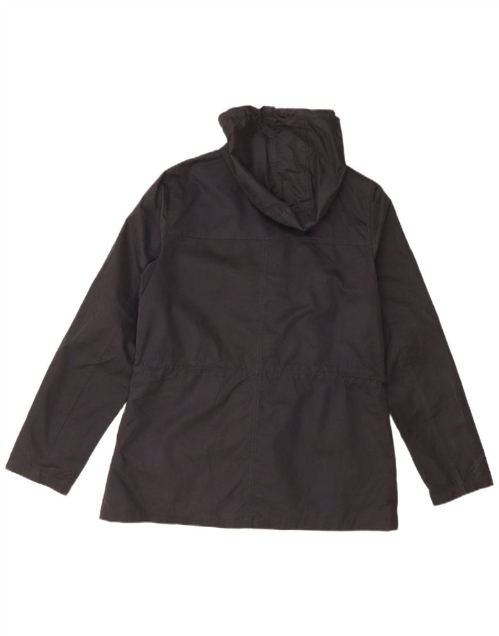 Jachetă de ploaie cu glugă pentru femei Fat Face UK 12 Medium Bleumarin Poliester