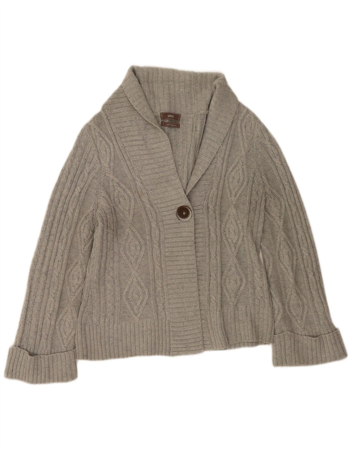 Pulover cardigan pentru femei Marks & Spencer UK 14 mare, gri acrilic