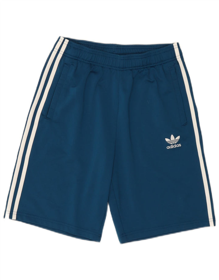 Pantaloni scurți sport adidas băieți 13-14 ani poliester albastru