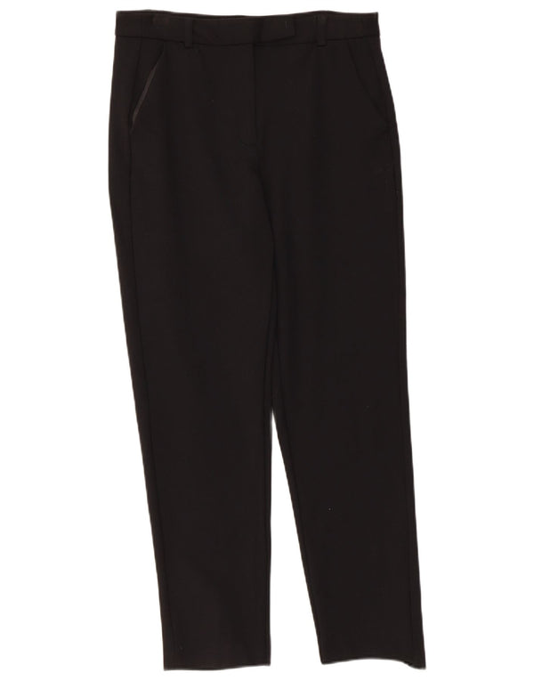 Pantaloni casual drepti pentru femei Marks & Spencer UK 10 Small W30 L25 Negru