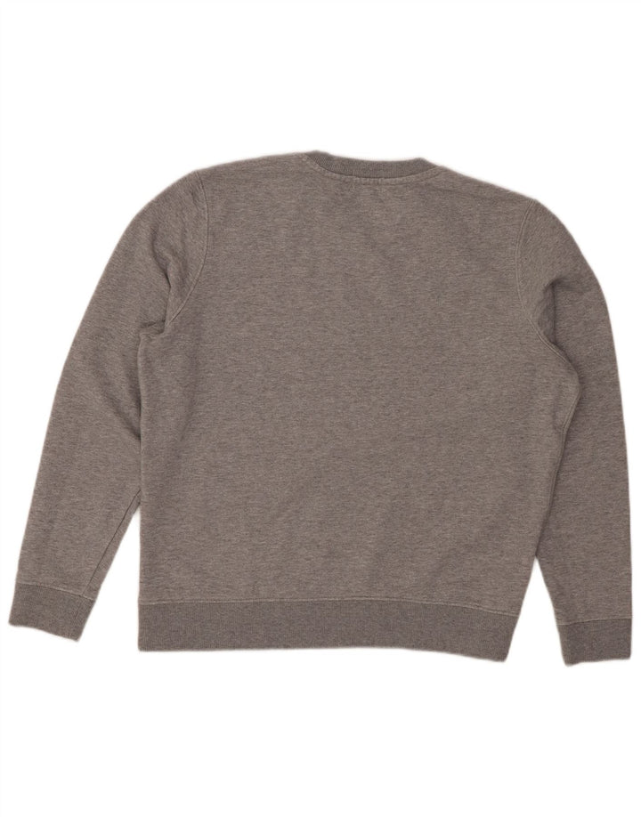 SUPERDRY Pulover supradimensionat pentru femei UK 12 Bumbac gri mediu