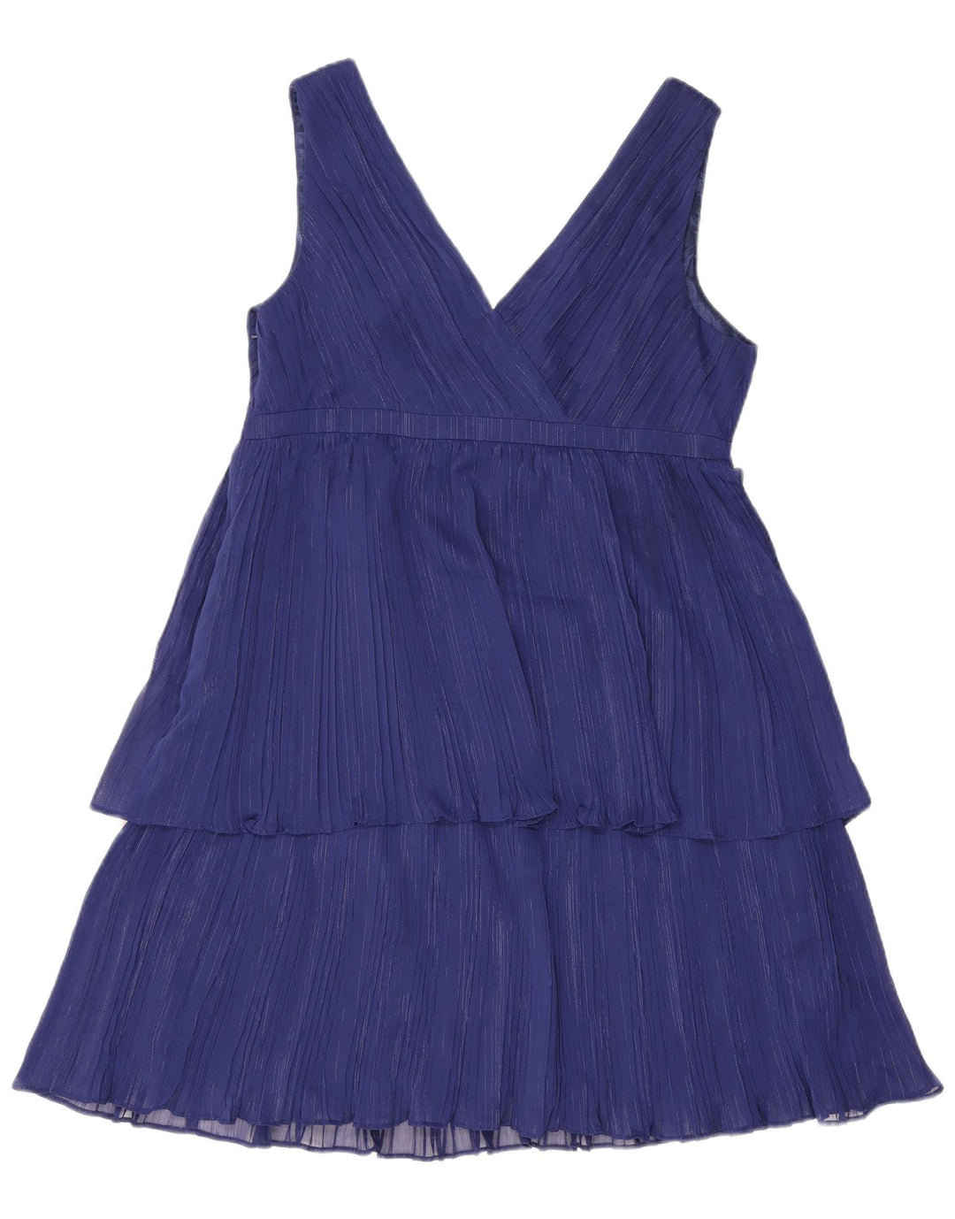 Monsoon Rochie fără mâneci pentru femei UK 16 Poliester cu dungi albastre mari