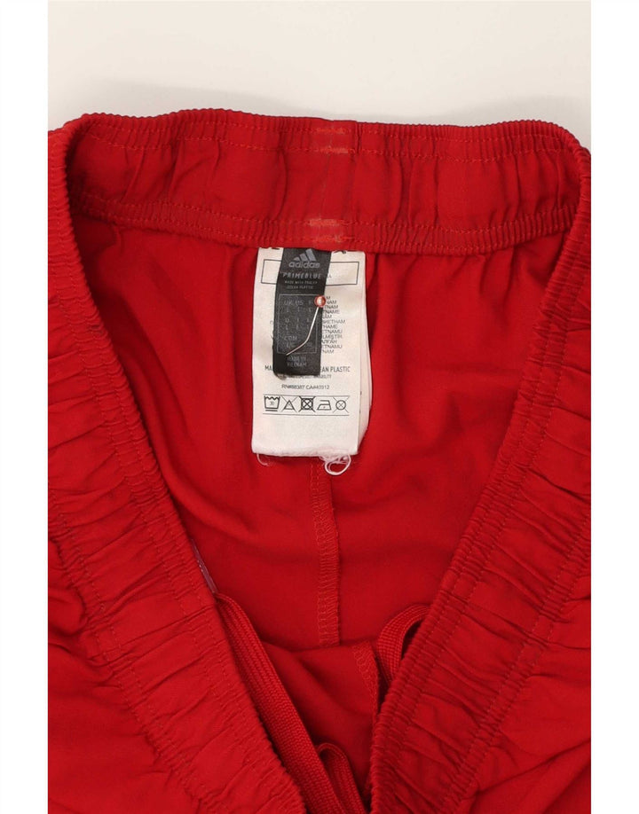 Pantaloni scurți sport pentru bărbați Adidas Prime Blue, poliester roșu mare