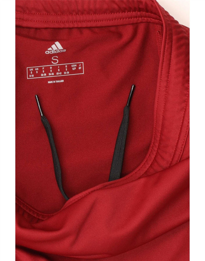 Pantaloni de sport Aeroready pentru femei Adidas UK 8/10 Small Burgundy Poliester