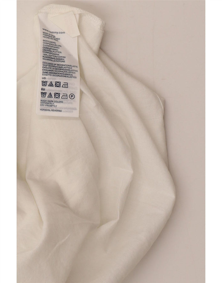 Rochie de soare pentru femei Tommy Hilfiger UK 8 Small White Check Bumbac