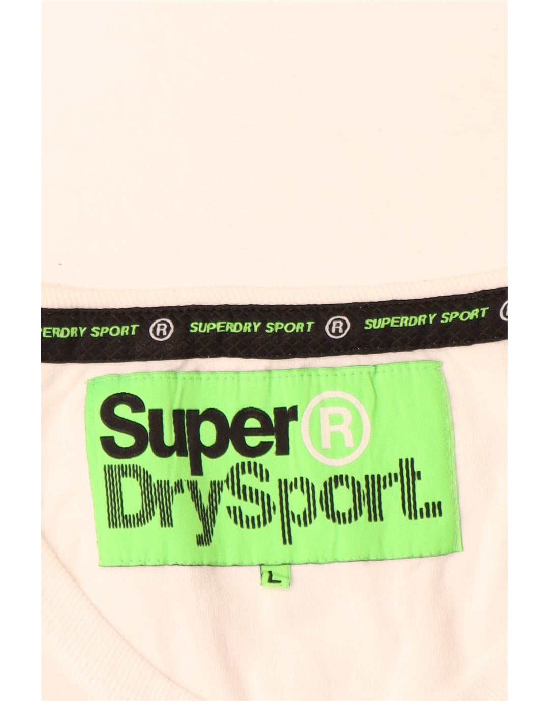 Top cu vestă grafică Superdry pentru femei UK 16, mare, alb, bumbac