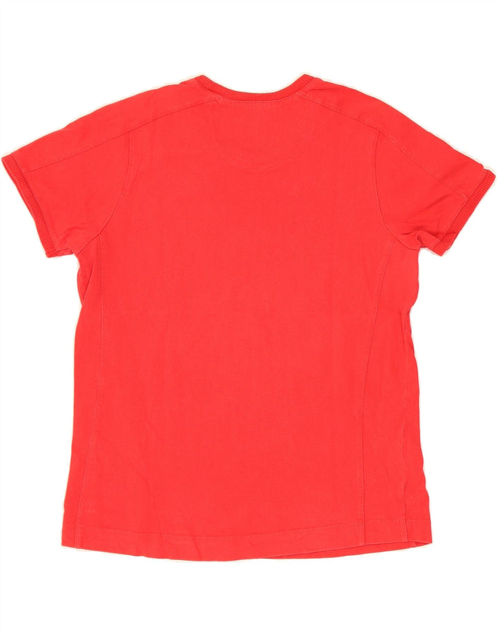 CHAMPION Womens Graphic T-Shirt Top UK 12 Medium Red Vintage Champion and Second-Hand Champion from Messina Hembry 