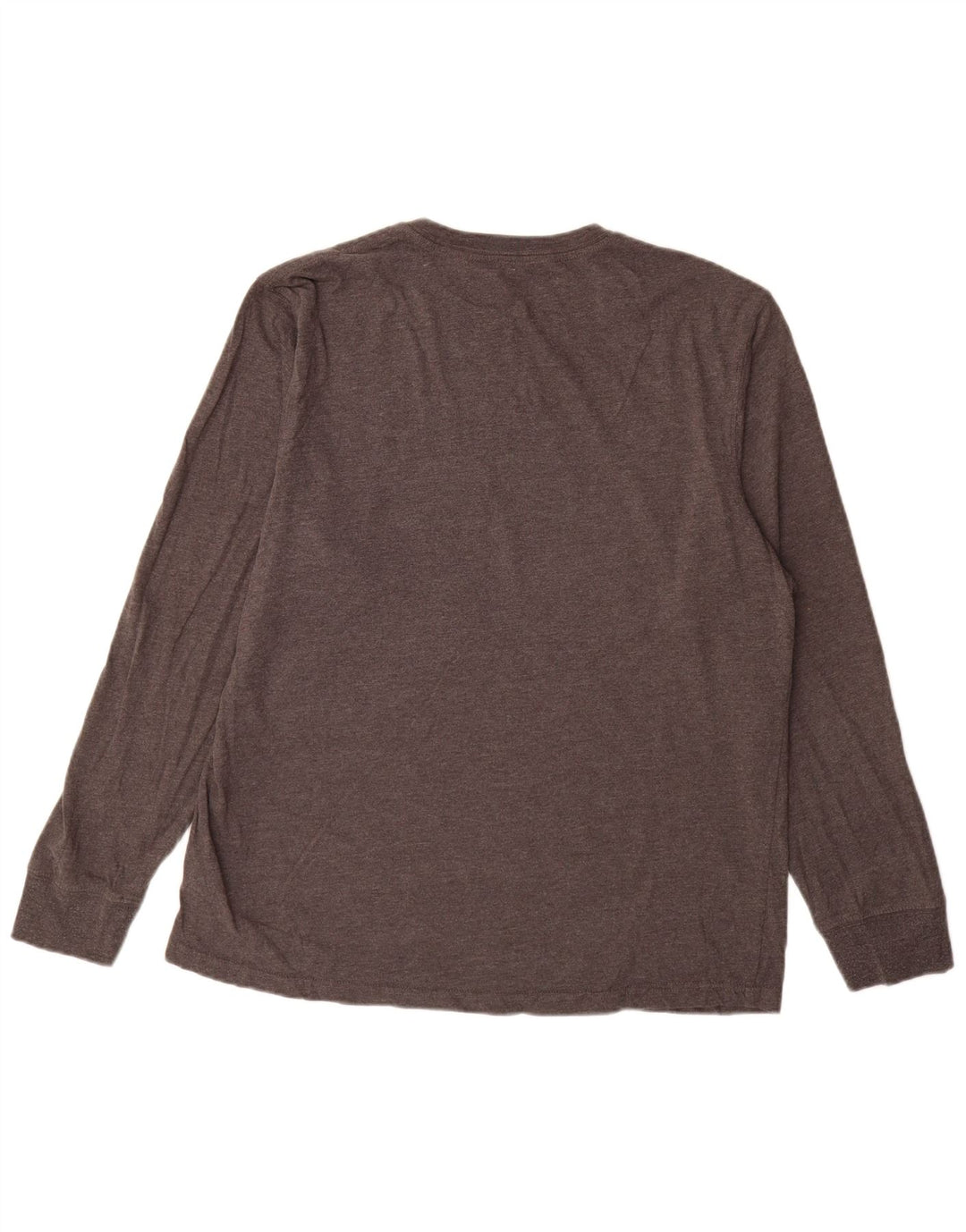 EDDIE BAUER Top pentru bărbați cu mânecă lungă, mare, gri bumbac