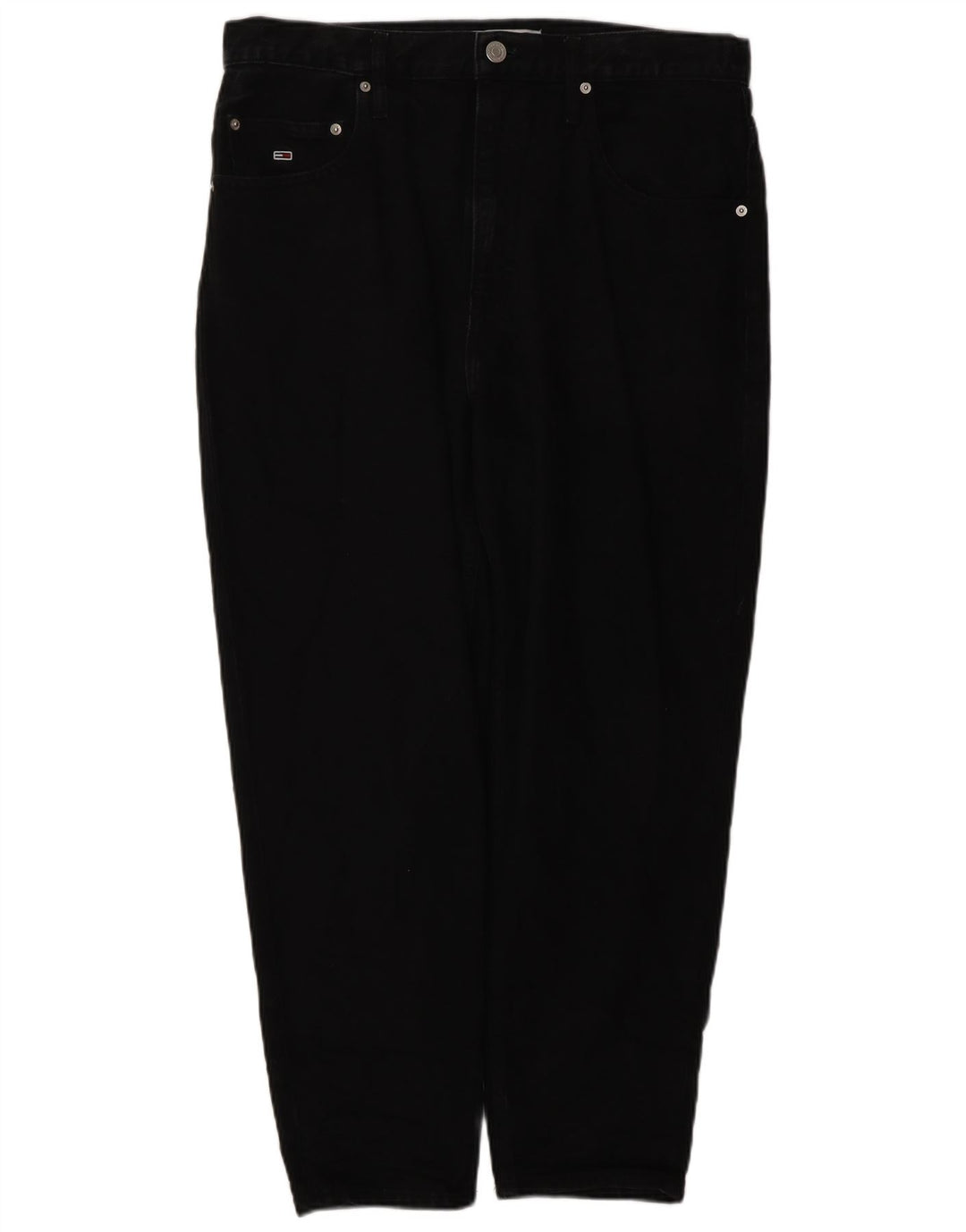 TOMMY HILFIGER Blugi conici pentru bărbați W34 L26 bumbac negru