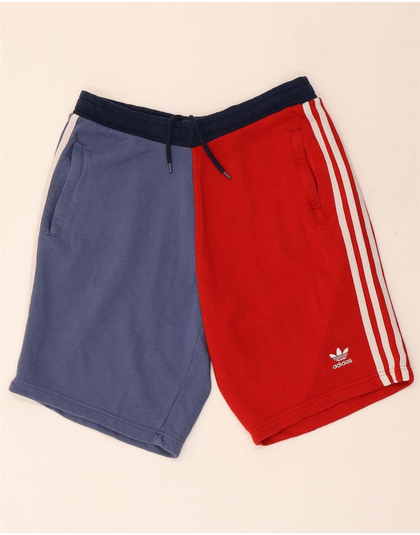 Pantaloni scurți sport pentru bărbați Adidas, medii, multicolore, din bumbac color bloc