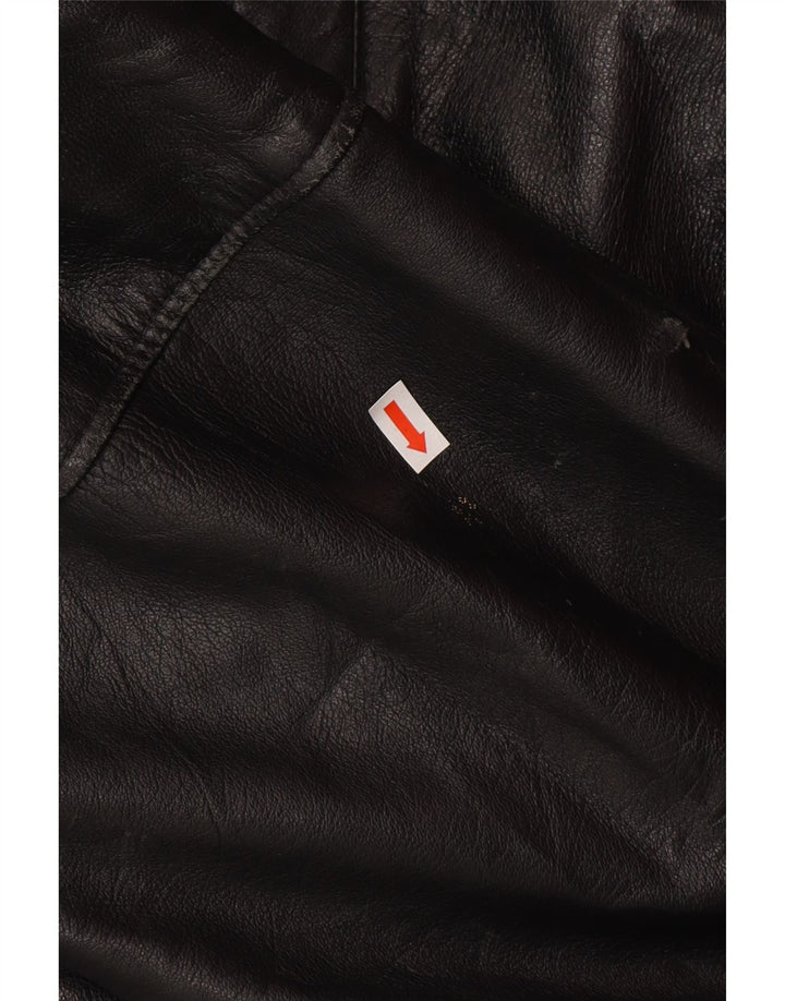 Jachetă de piele vintage pentru bărbați IT 50 Large Black