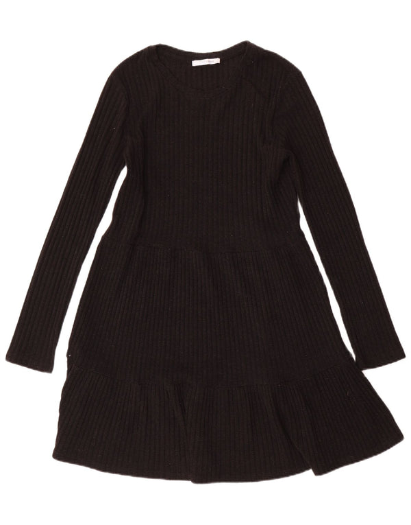 Rochie Pulover pentru Damă Zara UK 10 Mic Negru