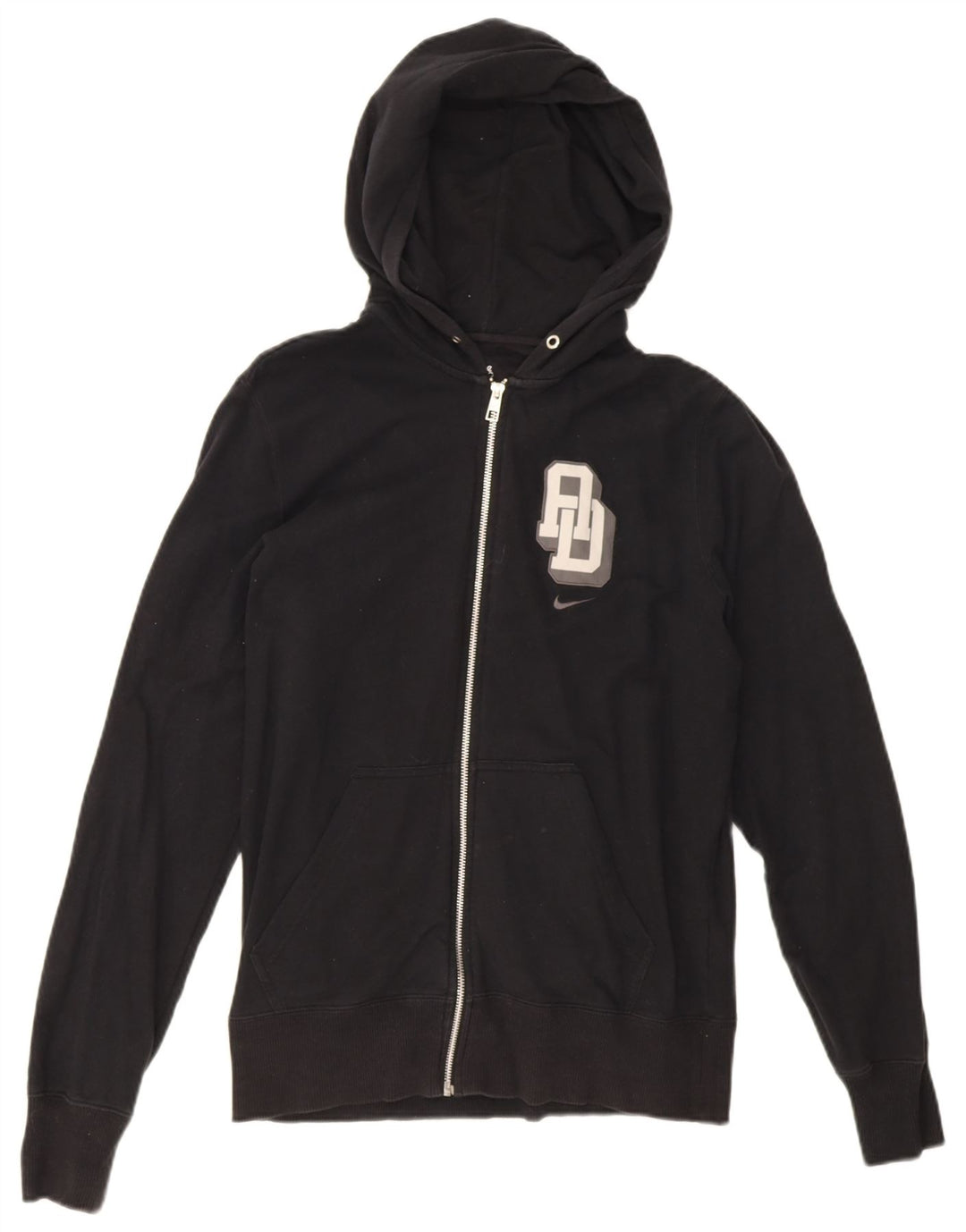 Pulover Nike Graphic Zip pentru bărbați, bumbac mediu negru
