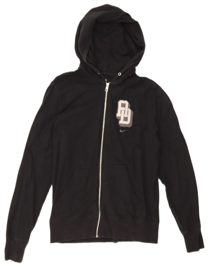 Pulover Nike Graphic Zip pentru bărbați, bumbac mediu negru