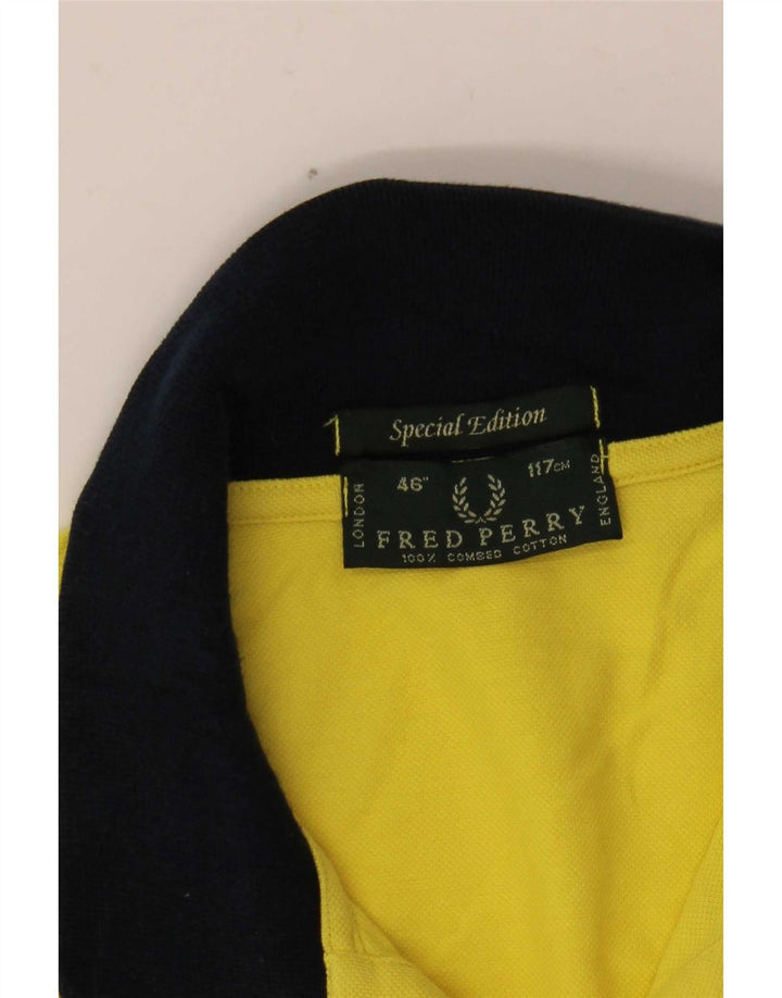 Tricou polo de rugby pentru bărbați Fred Perry, galben mare