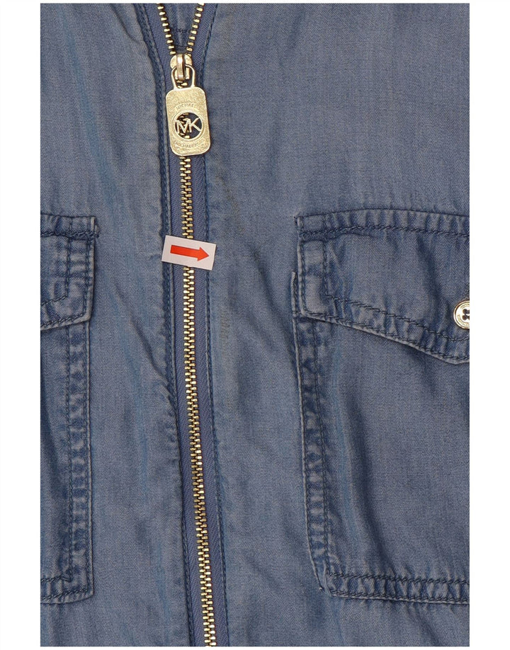 Cămașă de denim pentru femei Michael Kors UK 14 Medium Blue Lyocell