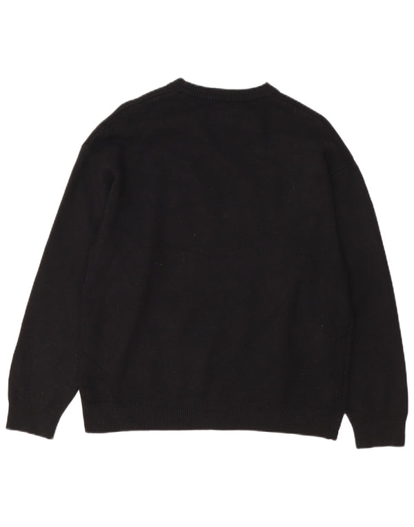 Pulover pentru femei Zara, cu gâtul turn, UK 14 Medium Black Viscose