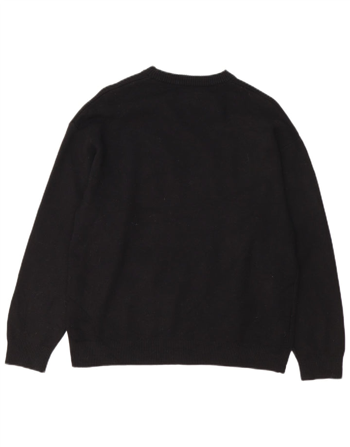 Pulover pentru femei Zara, cu gâtul turn, UK 14 Medium Black Viscose