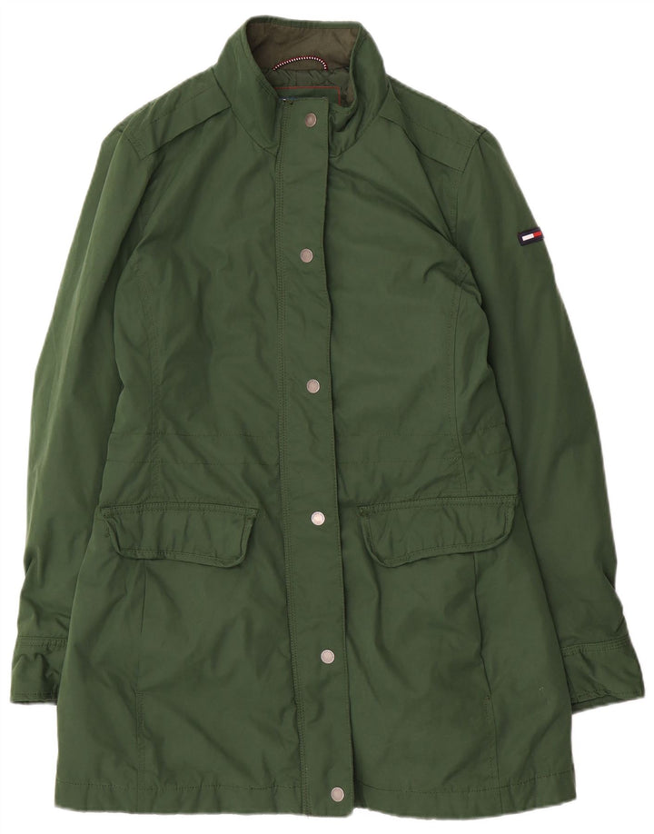 TOMMY HILFIGER Palton pentru femei UK 12 Bumbac verde mediu