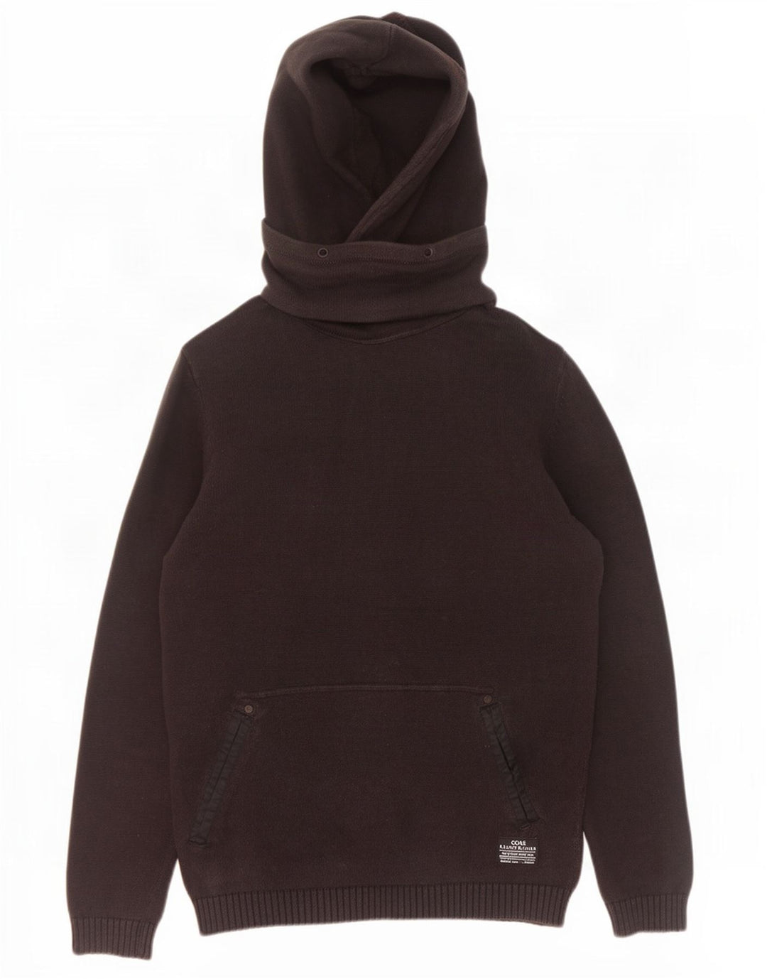 Jack & Jones Pulover cu glugă pentru bărbați, bumbac mare, negru