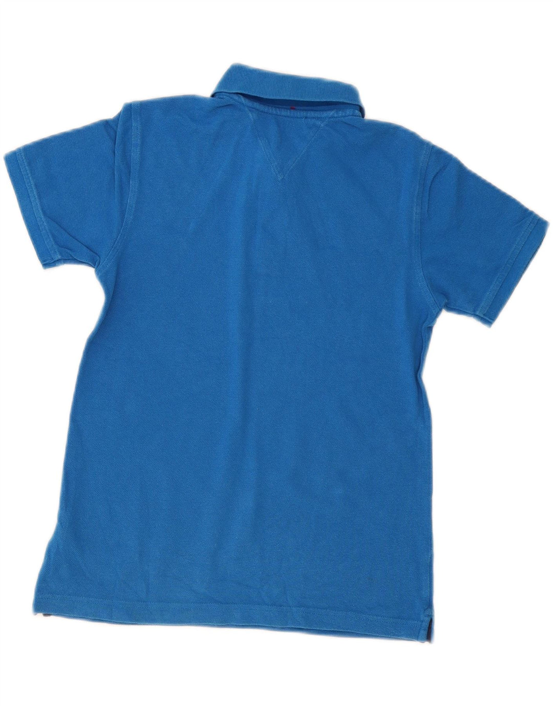 Tricou polo Tommy Hilfiger pentru baieti 8-9 ani bumbac albastru mediu