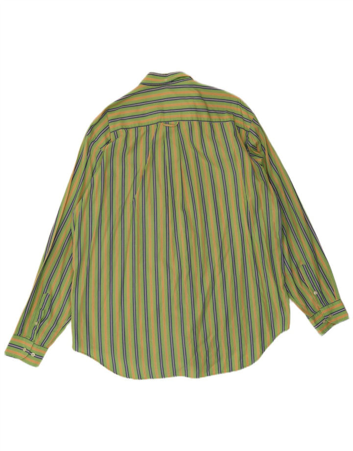 Cămașă Lacoste pentru bărbați, mărimea 44 XL, cu dungi verzi