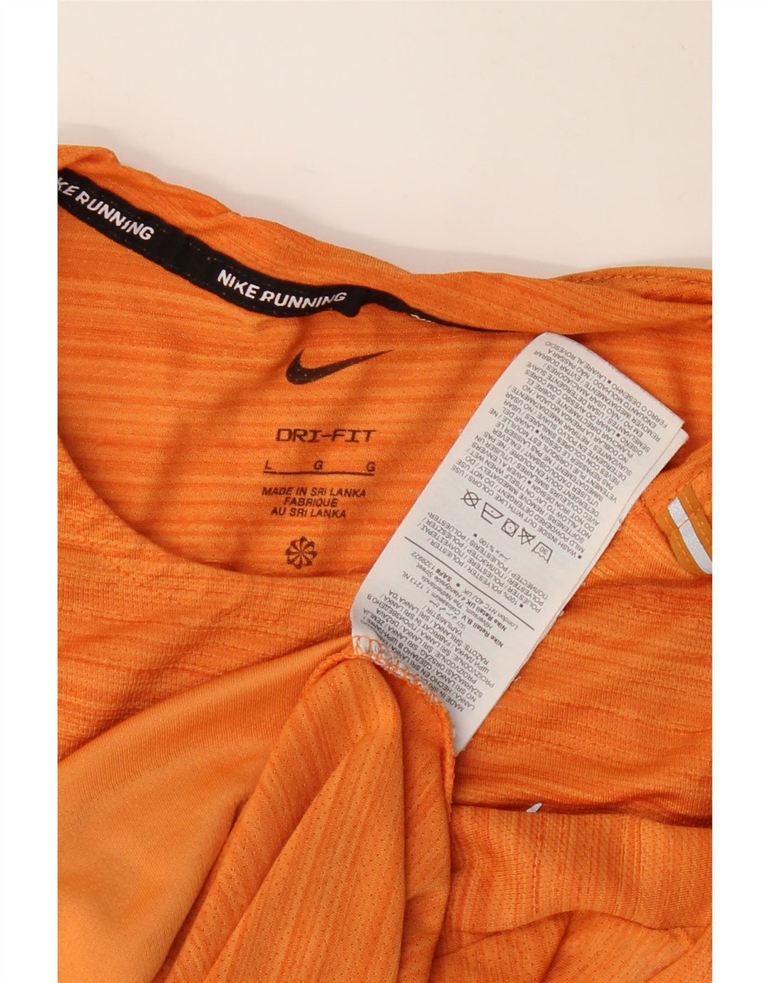 Tricou NIKE Dri Fit pentru bărbați Top mare portocaliu cu dungi poliester