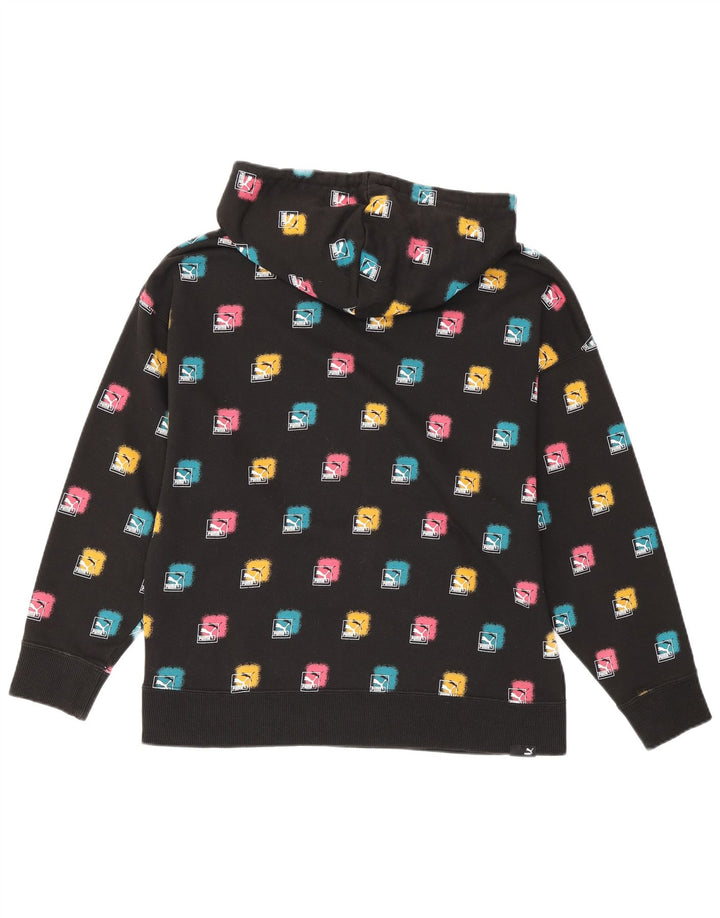 Pulover cu capota cu grafic Puma pentru femei UK 14 Medium Black