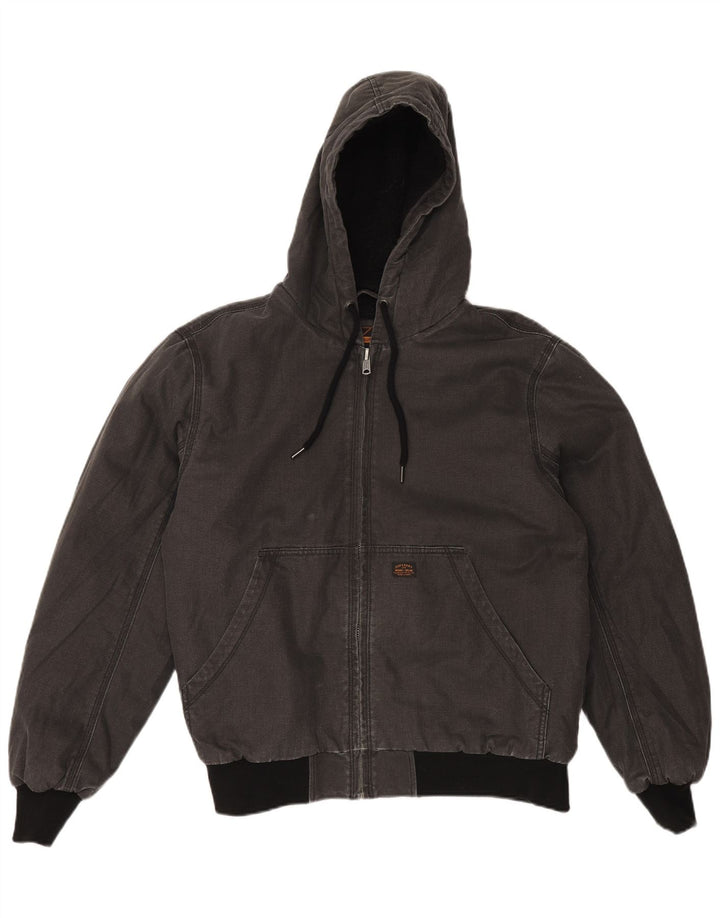 SUPERDRY Jachetă Sherpa cu glugă pentru bărbați UK 42 XL bumbac gri