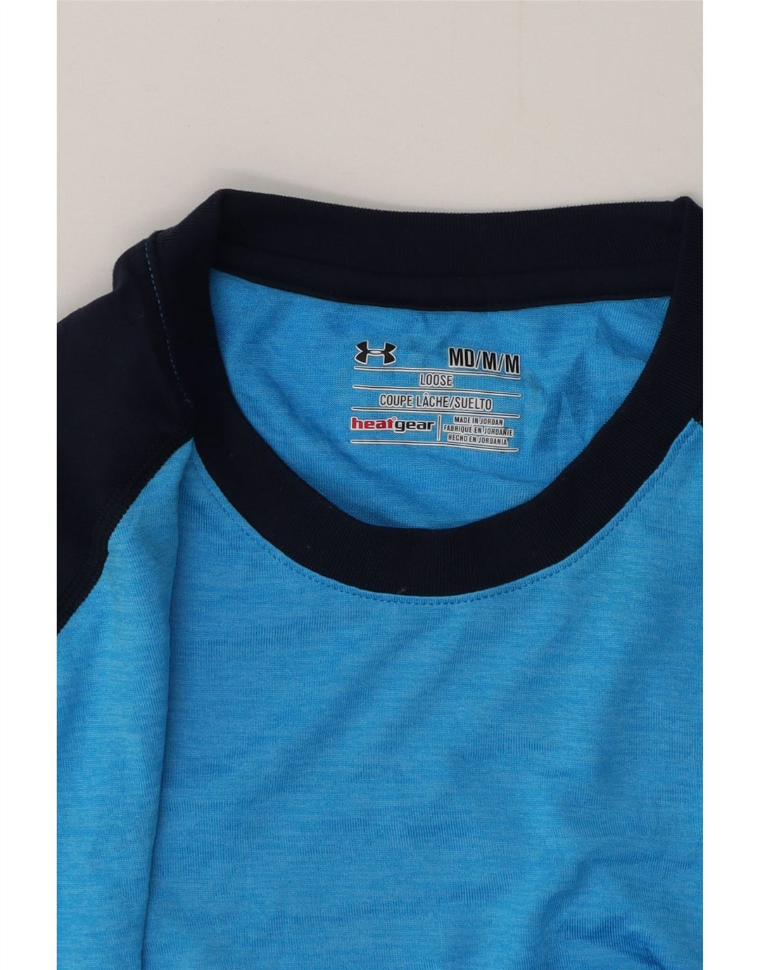 Tricou pentru bărbați UNDER ARMOUR Heat Gear Top Medium Blue Colorblock Poliester