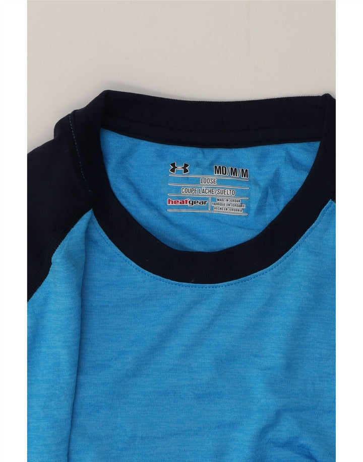 Tricou pentru bărbați UNDER ARMOUR Heat Gear Top Medium Blue Colorblock Poliester