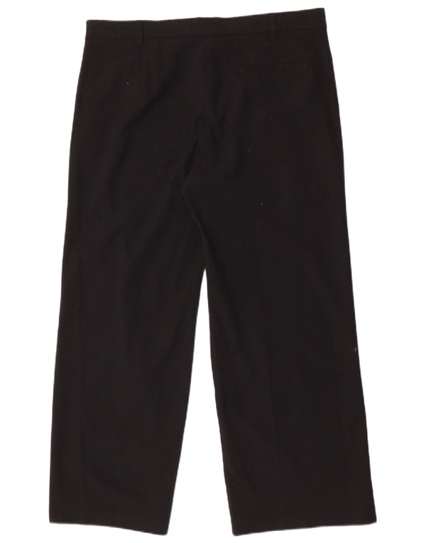 Pantaloni chino drepti pentru femei Marks & Spencer UK 16 Large W34 L27 Negru