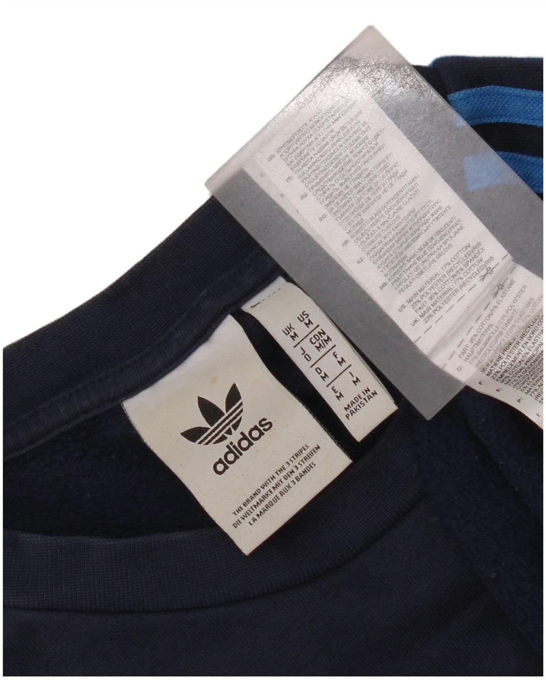 Hanorac pentru bărbați Adidas Jumper mediu din bumbac bleumarin