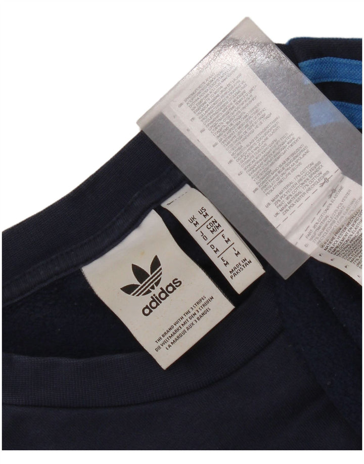 Hanorac pentru bărbați Adidas Jumper mediu din bumbac bleumarin