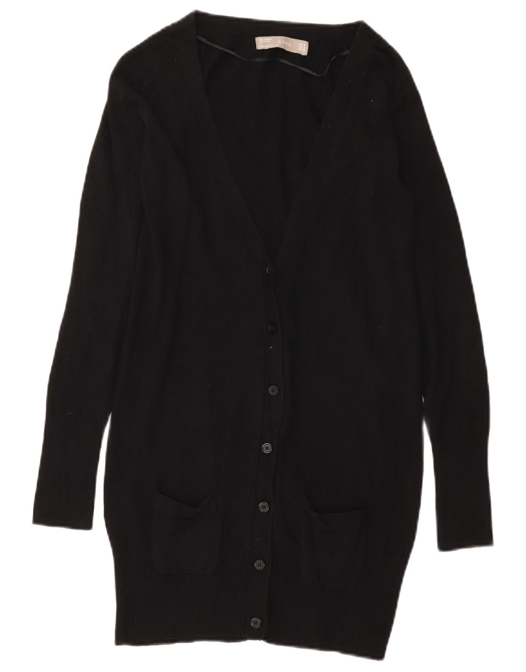 Pulover cardigan pentru femei Zara UK 8 Small Negru
