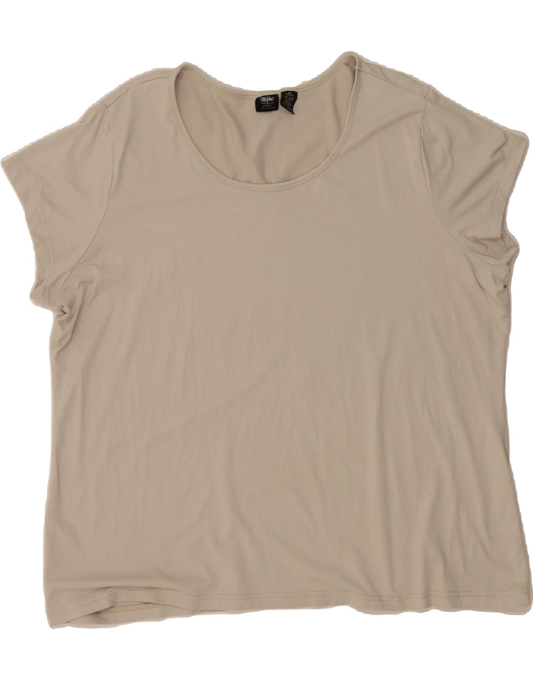 MOSSIMO Womens Oversized T-Shirt Top UK 20 2XL Grey Nylon Vintage Mossimo and Second-Hand Mossimo from Messina Hembry 