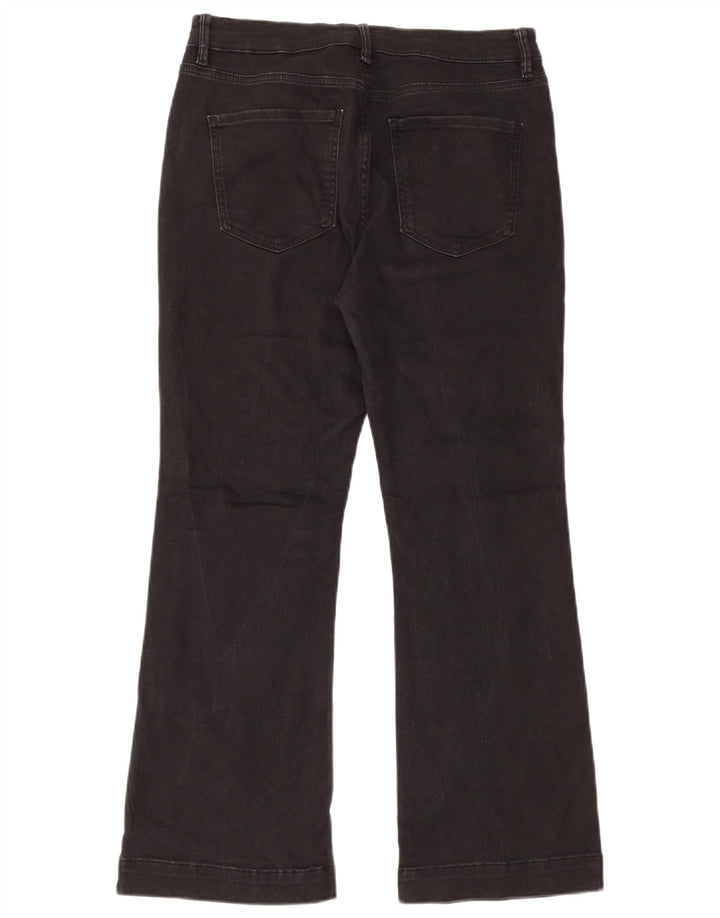 Blugi evazați pentru femei Marks & Spencer UK 14 Large W32 L27 Bumbac negru