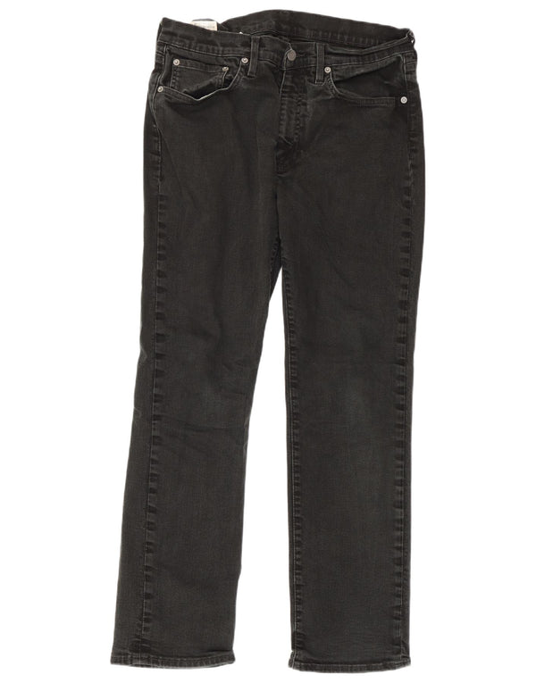 Blugi drepti pentru bărbați Levi's W33 L30 bumbac negru
