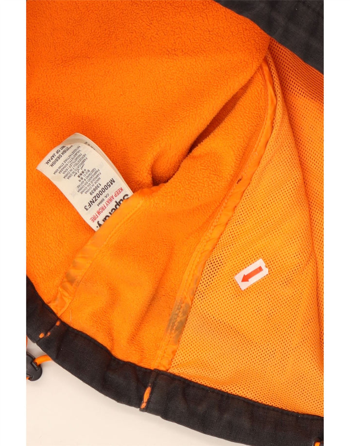 SUPERDRY Windtrekker Windbreaker Jacket cu glugă pentru bărbați UK 38 Medium Black